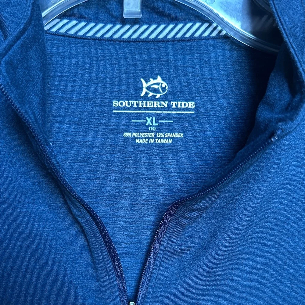 Southern Tide Navy Quarter-Zip Pullover - Picture 3 of 4